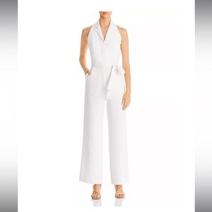 NWT Donna Karan New York Belted Tuxedo Jumpsuit